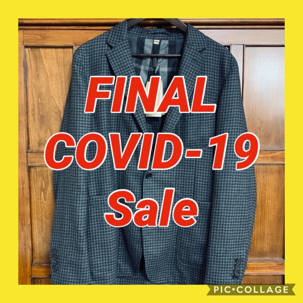 Burberry Unlined Wool Sport Coat (44)